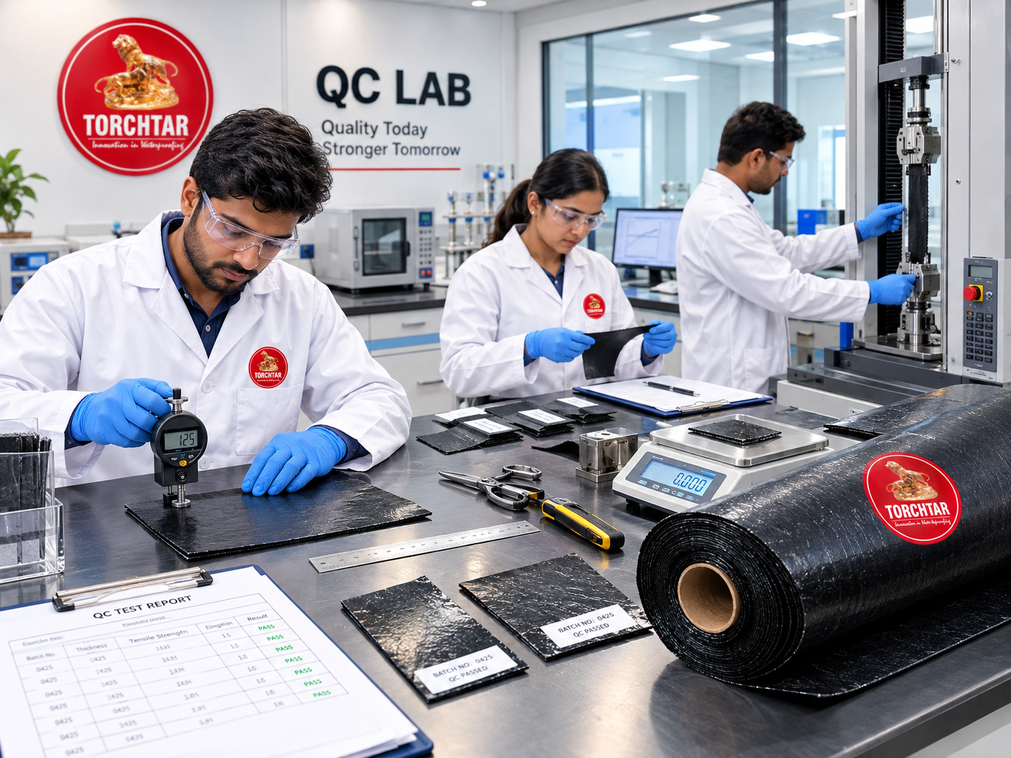 Torchtar in-house quality control lab